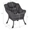 Modern Polyester Fabric Lazy Chair with Side Pocket and Tufted Design Perfect for Any Corner